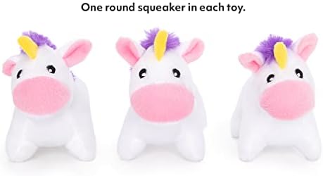 ZippyPaws Burrow Replacement Miniz Squeaky Toy for Enrichment - Unicorns