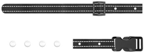 Replacement Nylon Collar Strap for AIKEEP 2-in-1 Dog Shock Collar and Bark Collar OTB3 (Black)