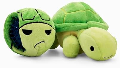 Flourish Pets 3 in 1 Multi-Layer Chew Toy for Active Dogs | Non-Toxic BPA Free Double Stitched Soft Fabric Exterior Dog Toys | Long-Lasting Dog Plush Toys - Large Turtle 9.5"