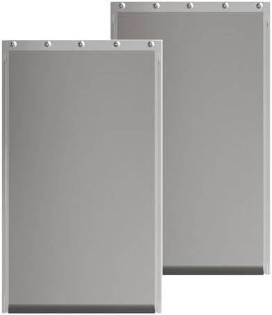 2-Pack Large Dog Door Replacement Flaps with Screws | Compatible with PetSafe Freedom PAC11-11039, Flexible No-Warp Flaps, Durable Pet Door Replacement Flaps, 10 1/8" x 16 7/8"