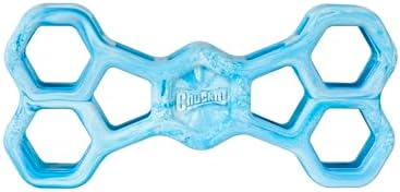 Chuckit! Holee Roller Dog Treat Puzzle Bone, Small, Blue – Interactive Treat & Chew Puzzle Toy for Dogs Up to 20 lb – Durable Rubber Bone‑Shaped Fetch Toy for Mental Stimulation – Pack of 1