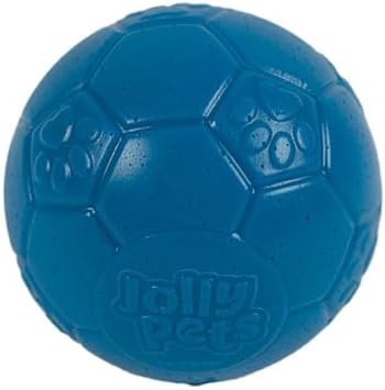 Jolly Pets Mini Soccer Ball Dog Toy, 3 in, Ocean Blue - Durable
