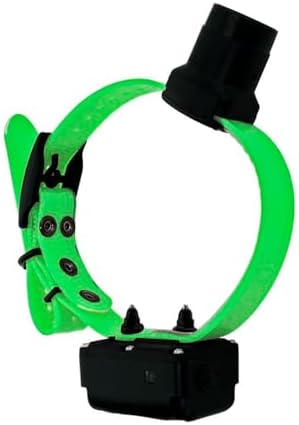 DT SYSTEMS RAPT1450 Upland Beeper Additional Collar Receiver for RAPT1450 Dog Training System, Rechargeable Programmable 12-23" Adjustable Add-On E-Collar - Green