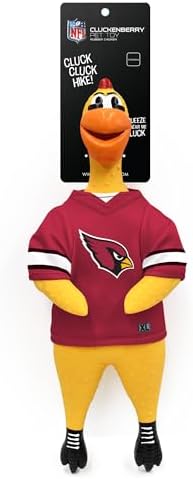 Littlearth NFL Team Rubber Chicken Pet Toy - Officially Licensed Teams