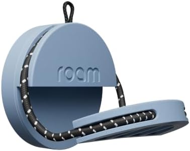 ROAM SMART TRACKER Bluetooth Item Locator: iOS & Android Compatible | Waterproof Tracker for Keys, Luggage, Kid & Pet Gear, Built-in Elastic Strap, No Extra App or Fees, Fast Setup, 1-Pack