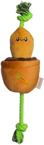 Territory Interactive Play Plush Treat-and-Tug Reward Toy for Dogs, Carrot