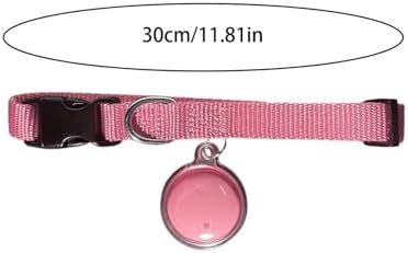 Mini Bell Cat Tracker, Mini Tracker for Pet iOS & Android, Waterproof Cat Collar with Finder Tag, Cats GPS Tracker Collar with Safety Elastic Buckle, Smart Pet Tracker Location (C-Android)