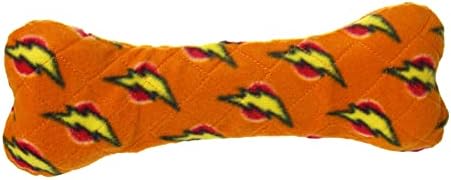 MIGHTY Tuffy 2 Pack Bone Dog Toy: Ultra Durable Plush Toy with Multiple Layers & Reinforced Seams, Washable and Floats, Vinyl Bone & Fleece