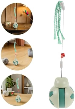 Totority Interactive Cat Treat Dispenser Adorable Beetle Shape with Lightweight Plastic Material with Wobble Tumbler Design for Indoor and Outdoor Cat Exercise and Entertainment