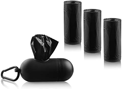 Pets First Poop Bag Dispenser and Leash Clip with 45 Premium Dog Waste Bags