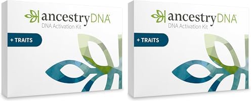 AncestryDNA + Traits Genetic Test Kit: Personalized Genetic Traits, DNA Ethnicity Test, Origins & Ethnicities, Complete DNA Test, Ancestry Reports (Pack of 2)