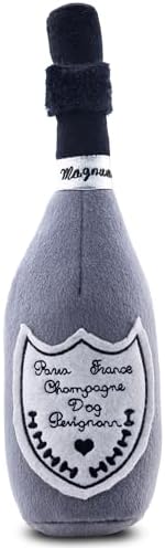 Haute Diggity Dog Perignonn Champagne Plush Dog Toy, Wine Parody Chew Toys