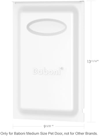 Baboni Metal Closing Panel Pet Door Cover (Medium) - Only for Baboni Medium Pet Door