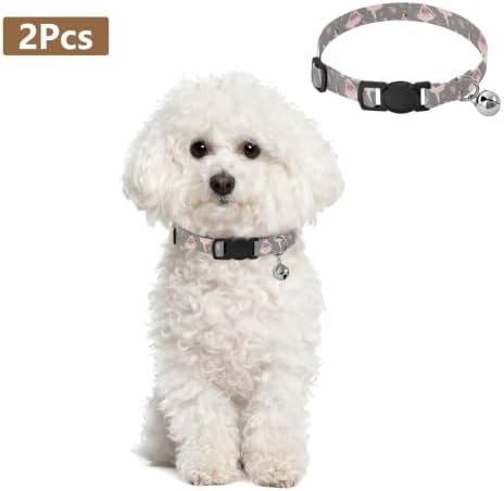 Ballerina Floral Crowns Adjustable Buckle Cat Collars 2 Pack Collar for Puppy