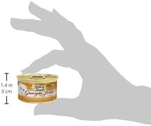 Fancy Feast Purina Gravy Lovers Chicken Hearts and Liver Feast Grilled Gourmet Cat Food in Wet Cat Food Gravy - 3 oz. Cans,(Pack of 48)
