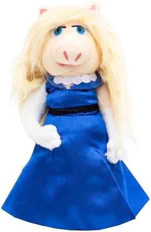 Disney Dog Toy, The Muppets Miss Piggy Blue Gown Full Body Pose, Plush