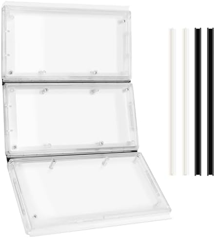 3-Panel Airseal Pet Door Replacement Flap,4 Durable Spare Rubber Strips,Compatible with Ideal Pet Product 10.25"x15.75" Extra Large Pet Door,Easy Installation