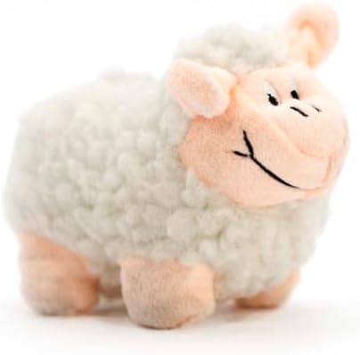 Jeffers Pet Plush Dog Toy with Squeaker, Lamb 5" - Soft Plush Fleece Stuffed Lamb with Built-in Squeaker Interactive Cuddle Plush Pet Toy for Dogs Small Medium Breeds, Lightweight, Machine Washable