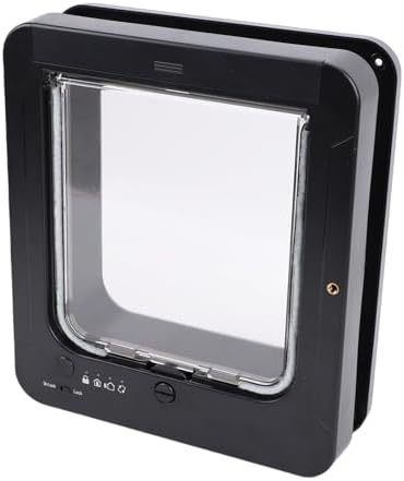 Smart Cat Door Automatic Sensing Pet Door with Collar Activated 2 Way Entry for Kitty Kittens Doggie