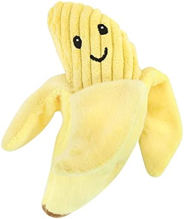 Luvable Friends Unisex Baby Squeaky Plush Dog Toy With Rope