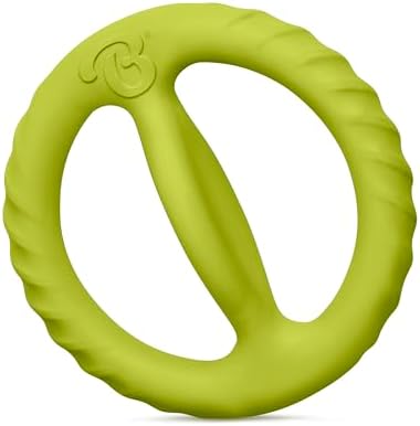 Benebone Natural Rubber Tug Interactive Dog Toy, Flat | Natural Rubber, Tough for Tug-of-War, Builds Bond, Grip Without the Nip, Dishwasher Safe, Long-Lasting