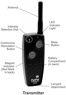 DT SYSTEMS CC360 Canine Coach 360 Waterproof Adjustable Remote Dog Training E-Collar, 360-Yard Range, 15 Stimulation Levels & Beeper, Charger Included
