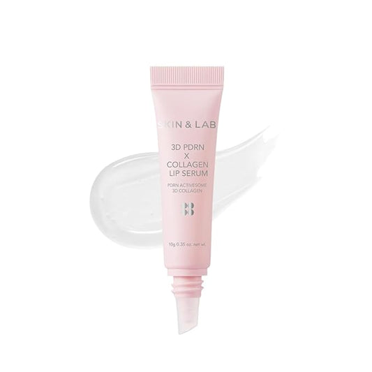 [SKIN&LAB] 3D PDRN X Collagen Lip Serum, Contains PDRN, Bakuchiol, Collagen, Plumping Effect, Smooth & Bouncy Lips, Deep Hydration – 0.35 fl. oz