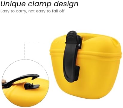 AUDWUD Silicone Dog Treat Pouch with Clicker Magnetic Closure Secure Clip