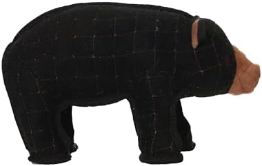 TUFFY - World's Tuffest Soft Dog Toy - Zoo Bear - Squeakers - Multiple Layers. Made Durable, Strong & Tough. Interactive Play (Tug, Toss & Fetch). Machine Washable & Floats