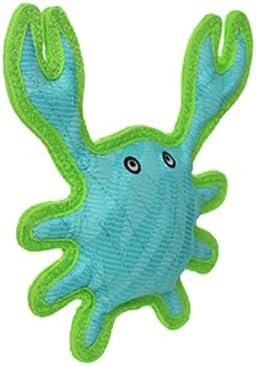 Tuffy® - DuraForce® : Crab Dog Toy: Ultra Durable Plush Toy with Multiple Layers & Reinforced Seams, Washable and Floats, DuraForce® Construction