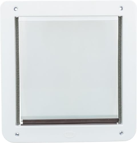 Trixie Pet Products 2-Way Locking Dog Door, Medium to X-Large Dogs, White