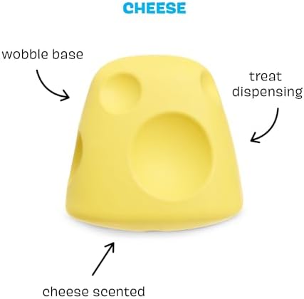 BarkBox Cheese Dog Toy - Toy for Medium Dogs
