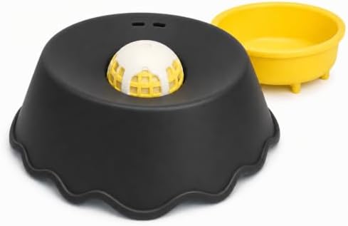 2026 Upgraded Slow Feeder Dog Bowl, Interactive Lick Bowl & Liquid Slow Feeder for All Dogs, 1.27 Cups Large Capacity Anti-Choke Pet Feeding Bowl for Water, Broth & Yogurt (1, Black)