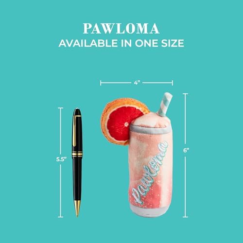 Haute Diggity Dog Pawloma Plush Dog Toy, Cocktail Parody Stuffed Chew Toys