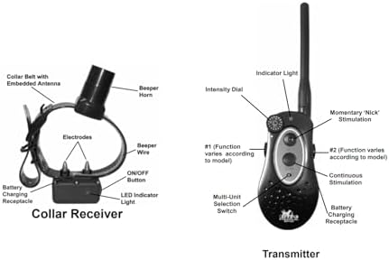 DT SYSTEMS H201850 Plus Upland Waterproof 12-23" Rechargeable Remote Dog Training E-Collar, 1800-Yard Range, 16 Stimulation Levels, Beeper/Locator