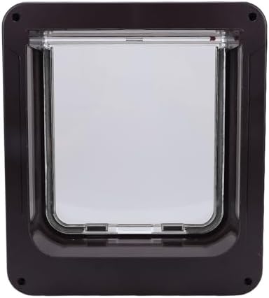generic Smart Pet Door, Advanced Smart Sensing Technology for Cats and Dogs, Easy Installation with Remote Control, Durable Plastic Material