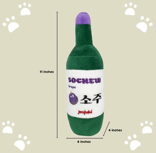 Sochew Soju Pet Toy with Squeaker (Grape)