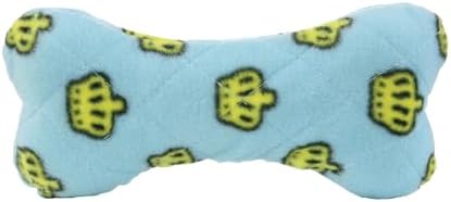MIGHTY Tuffy 2 Pack Bone Dog Toy: Ultra Durable Plush Toy with Multiple Layers & Reinforced Seams, Washable and Floats, Vinyl Bone & Fleece