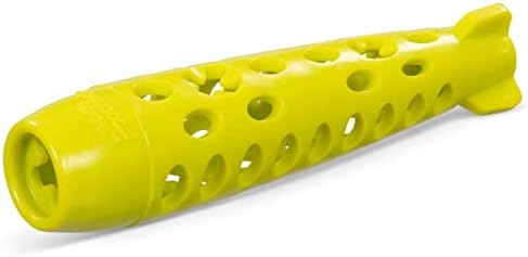 Messy Mutts Totally Pooched Stuff n Chew Rocket Stick, 10 Inch, Green