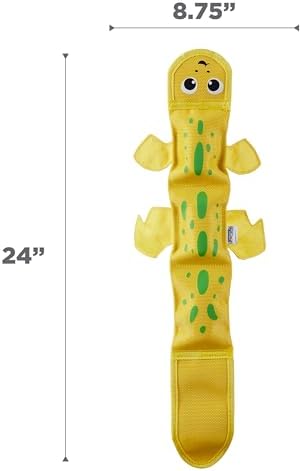 Outward Hound Fire Biterz Lizard Tough Chew Dog Toy, Plush & Squeaky, 24"