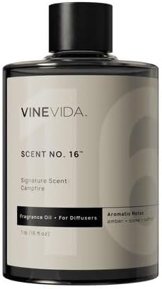VINEVIDA [16 Fl Oz] Campfire Fragrance Oil for Cold Air Diffusers, Essential Oils for Diffuser Oil Refill & Air Freshener Room Spray