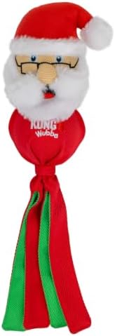 KONG Holiday Santa/Reindeer Large 2 Pack – Durable Interactive Tug & Toss Dog Toy