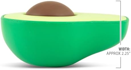 Jeffers Pet Natural Rubber Dog Chew Toy – Floating Avocado for Water Play, Medium – Vanilla Scent, Durable, Non-Toxic, Dishwasher Safe, Interactive Fetch & Tug Toy - Perfect for Training