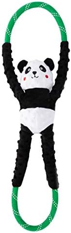 ZippyPaws RopeTugz Durable Dog Pull Rope Toy - Panda
