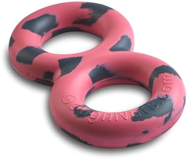 Goughnuts — Dog Toys for Aggressive Chewers | Virtually Indestructible Pull Toy for Breeds Such as Pit Bulls and German Shepherds | Heavy Duty Tug Dog Toy | Medium | Pink