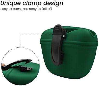 AUDWUD Silicone Dog Treat Pouch with Clicker Magnetic Closure Secure Clip