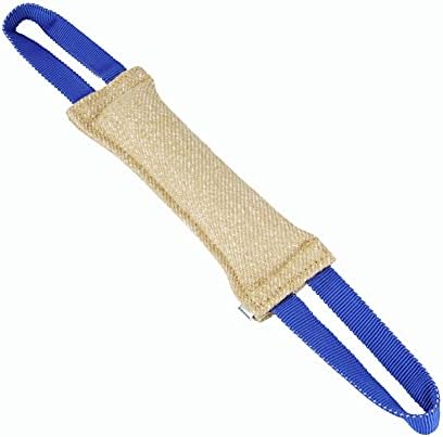 Herm Sprenger - Jute Dog Tug Toy - Jute Dog Training Tool with 2 Handles for Training, Interactive Play, Tough Tug of War, for Small Medium Large Breeds (Medium)