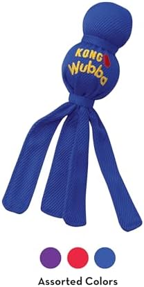 KONG Wubba Small Dog Toy 2 Pack – Durable Interactive Tug & Toss Toy