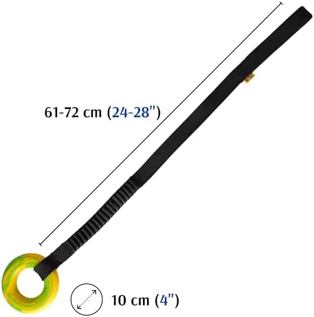 Dingo Dog Puller with Bungee Handle, Natural Rubber, Color May Vary 28in