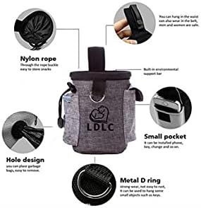 TOMOO Dog Training Treat Bags Pet Snack Bag Pouch Puppy Waist Detachable 3 Ways to Wear Easily Carries Pet Toys Kibble Treats Built-in Poop Bag Dispenser